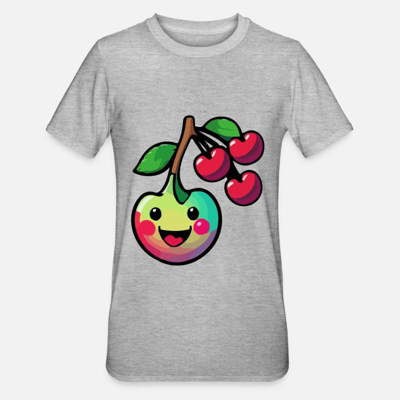 Cherry Comic - Unisex Polycotton T-Shirt - heather grey