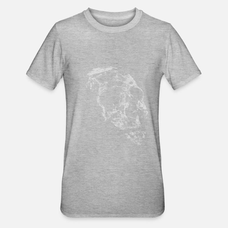 Tête de mort - T-shirt polycoton Unisexe - gris chiné