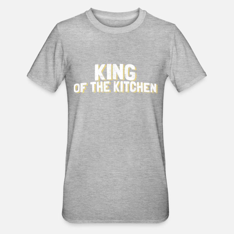 Chef Chef Chef - Unisex Polycotton T-Shirt - heather grey