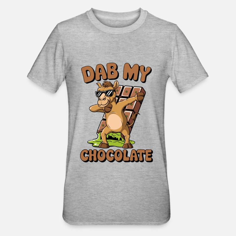 Dubaï Dab my Chocolate - T-shirt polycoton Unisexe - gris chiné