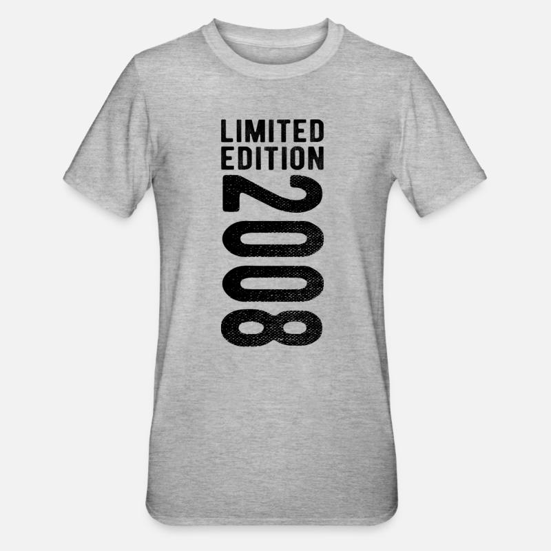 édition limitée 2008 - T-shirt polycoton Unisexe - gris chiné