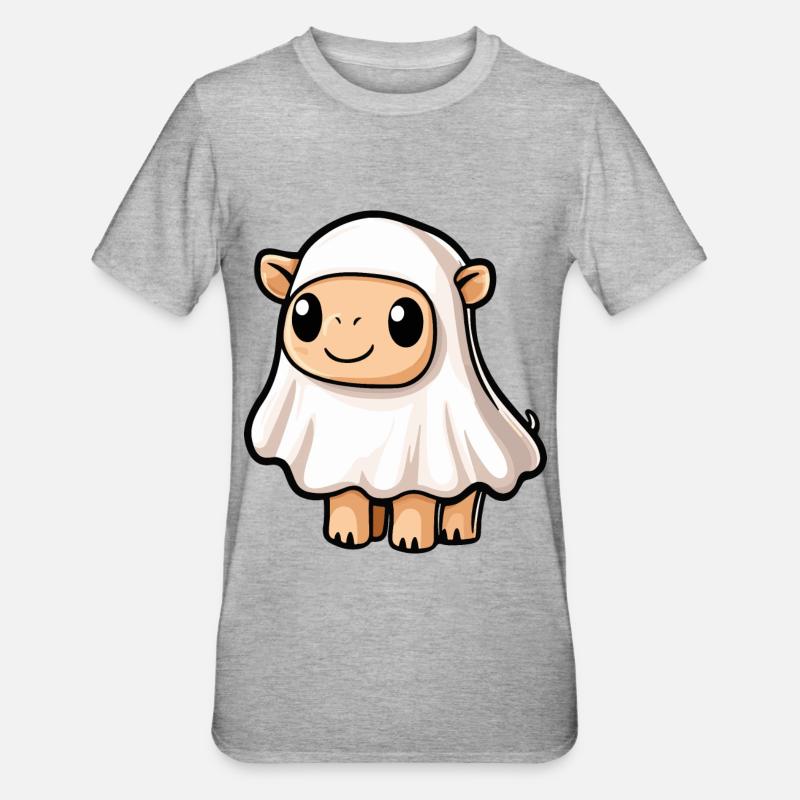 Kamel Halloween Lustig Geist - Unisex Polycotton T-Shirt - Grau meliert