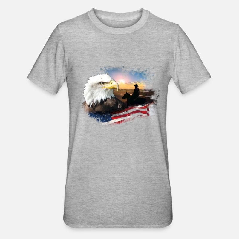 kl_linedance25b - T-shirt polycoton Unisexe - gris chiné
