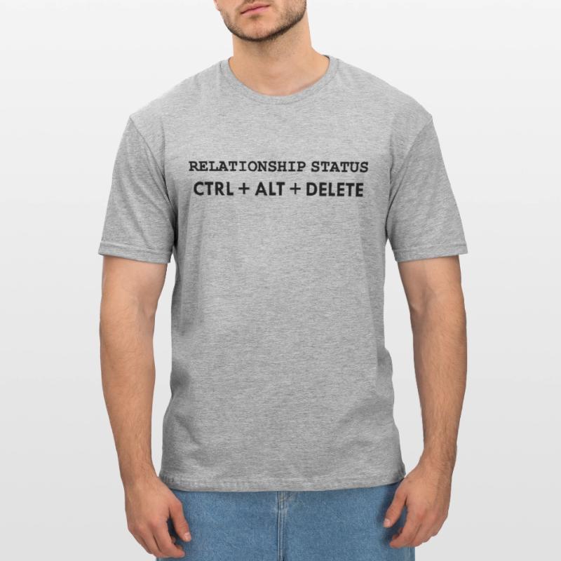 État de la relation CTRL ALT DELETE T-shirt polycoton Unisexe