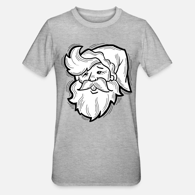 Père Noël - T-shirt polycoton Unisexe - gris chiné