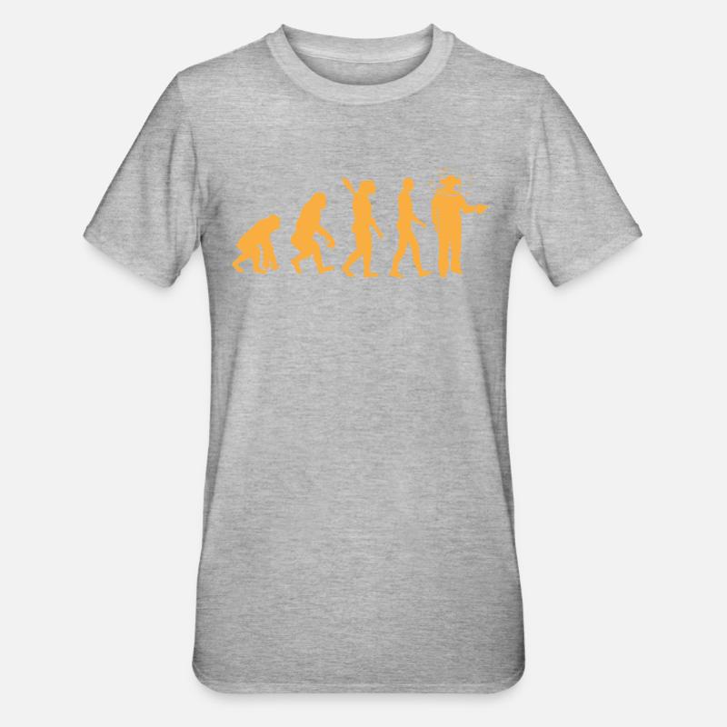 Evolution Beekeeper Beekeeping Bee Whisperer - Unisex Polycotton T-Shirt - heather grey