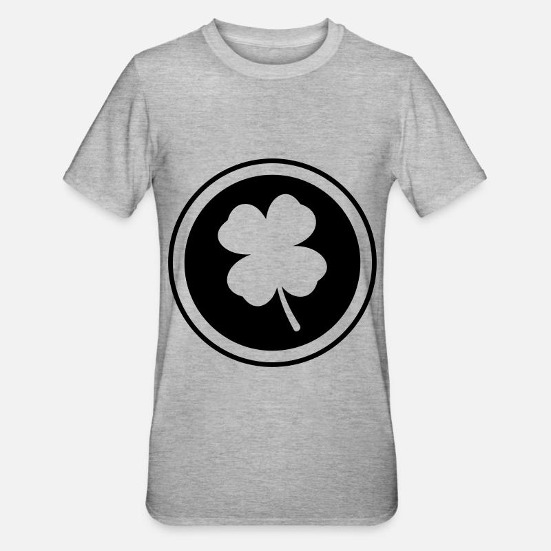 Symbole Cloverleaf - T-shirt polycoton Unisexe - gris chiné
