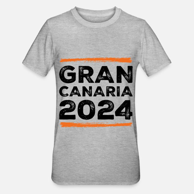 Devis Gran Canaria 2024 - T-shirt polycoton Unisexe - gris chiné