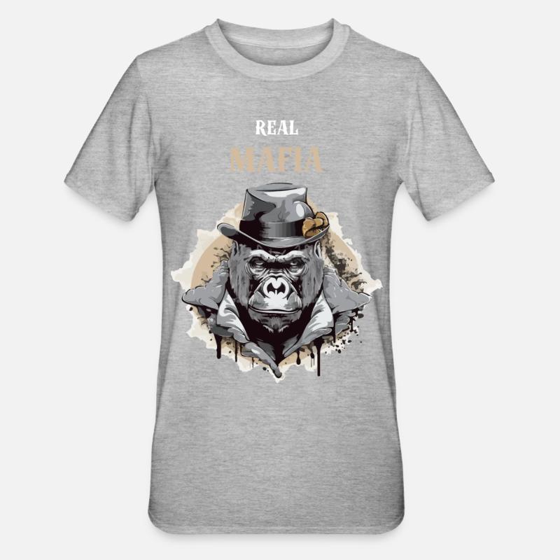 Die wahre Mafia - Unisex Polycotton T-Shirt - Grau meliert