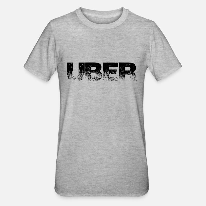 A propos de Uber Mot Mots Mots - T-shirt polycoton Unisexe - gris chiné