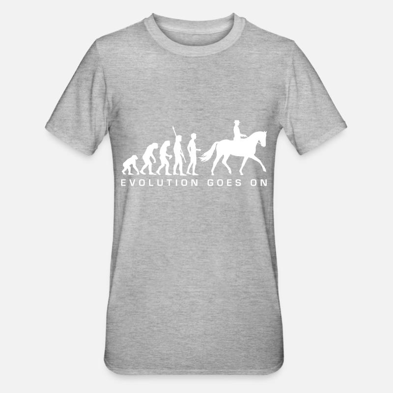 evolution_reiter_b - T-shirt polycoton Unisexe - gris chiné