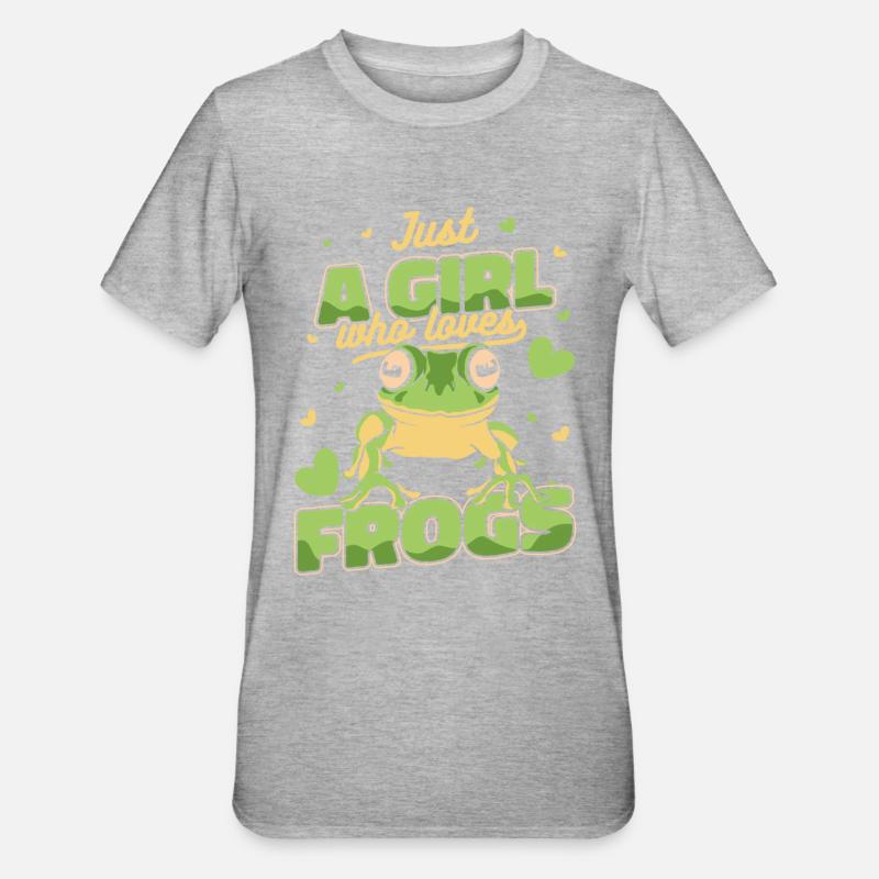 Frog Toad - Unisex Polycotton T-Shirt - heather grey