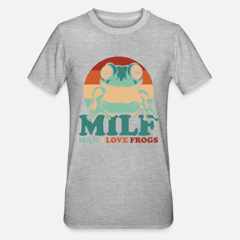 Frog Toad - Unisex Polycotton T-Shirt - heather grey