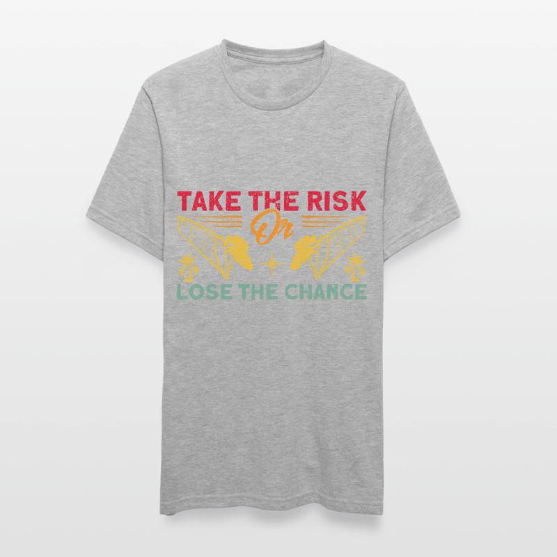 Surfer Nimm das Risiko oder verlier die Chance Unisex Polycotton T-Shirt