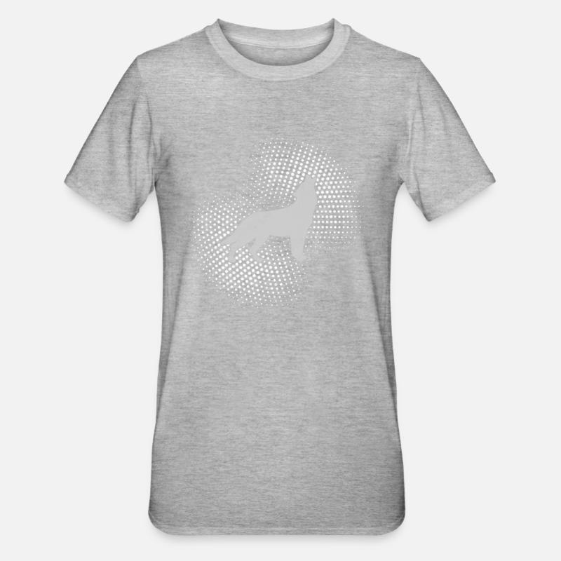 loup - T-shirt polycoton Unisexe - gris chiné