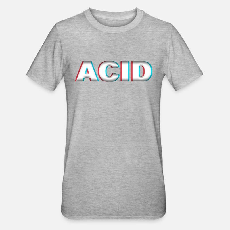 Techno Acide - T-shirt polycoton Unisexe - gris chiné