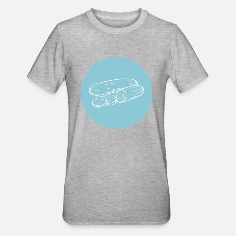 Concombre - T-shirt polycoton Unisexe - gris chiné