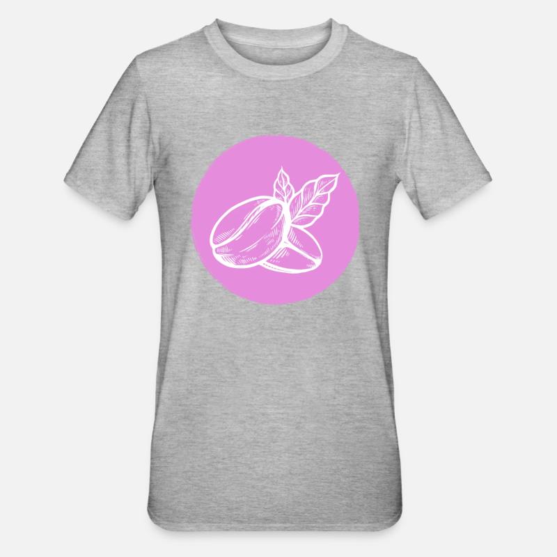 Kaffee Kaffeebohne - Unisex Polycotton T-Shirt - Grau meliert