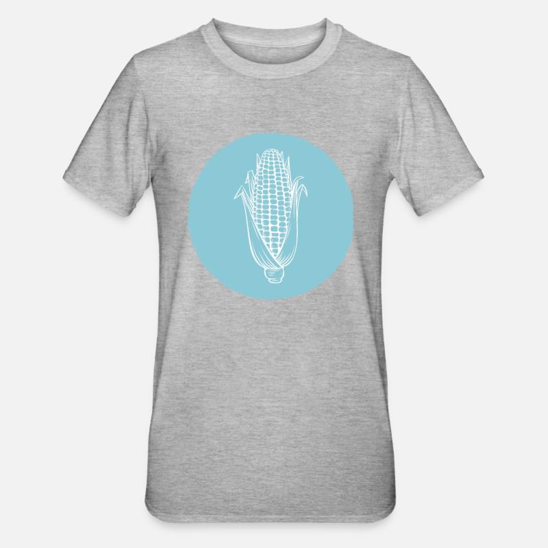 Corn - Unisex Polycotton T-Shirt - heather grey