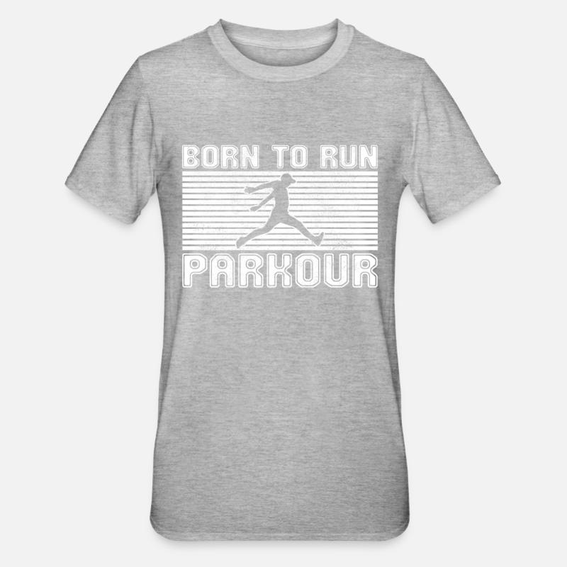 Parkour - T-shirt polycoton Unisexe - gris chiné
