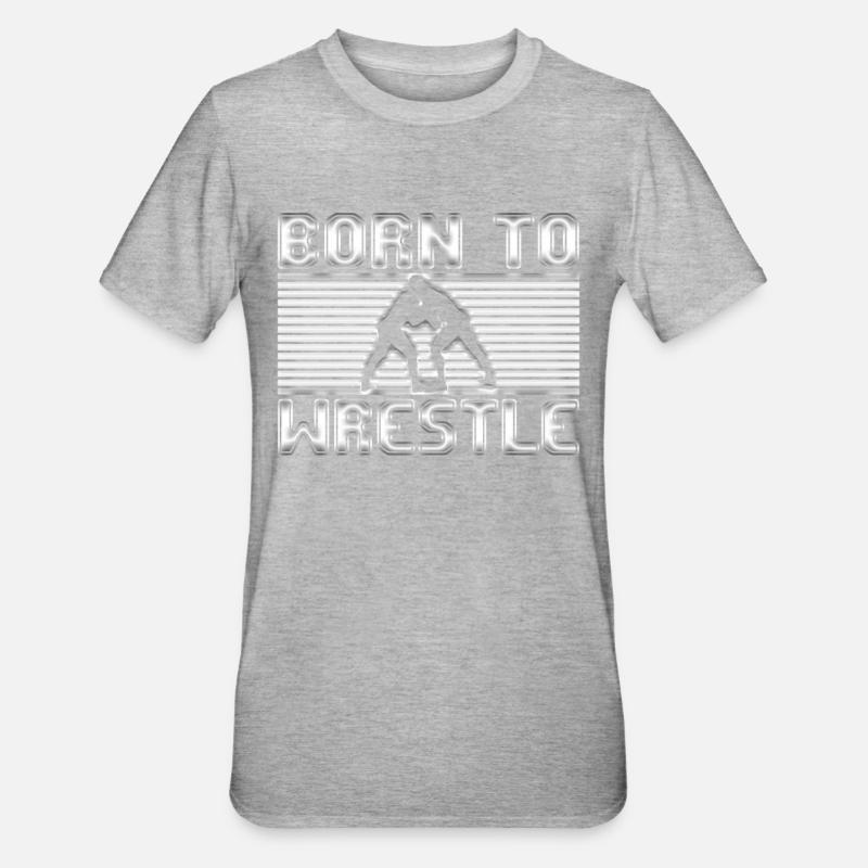 lutte lutte - T-shirt polycoton Unisexe - gris chiné