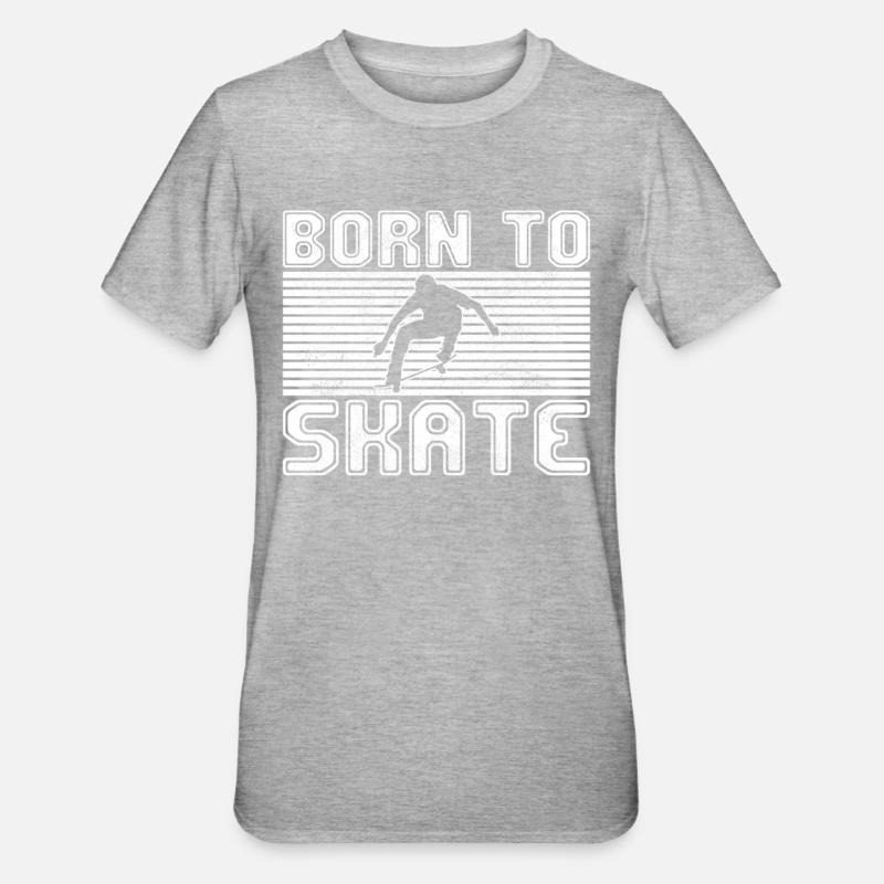 patinage - T-shirt polycoton Unisexe - gris chiné
