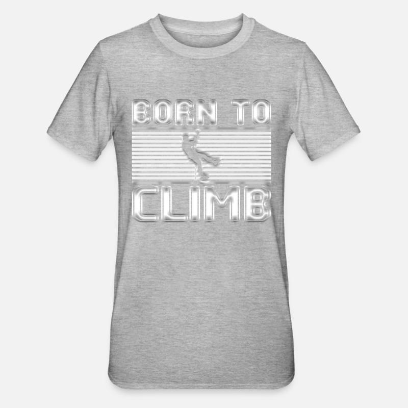 Grimper - T-shirt polycoton Unisexe - gris chiné