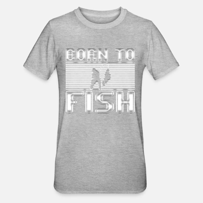 Pêche - T-shirt polycoton Unisexe - gris chiné