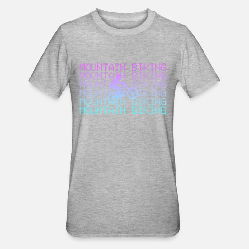 Vtt - T-shirt polycoton Unisexe - gris chiné