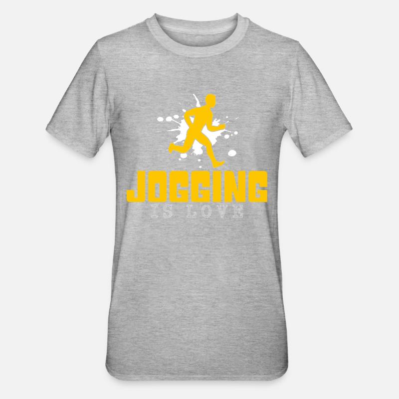 Faire du jogging - T-shirt polycoton Unisexe - gris chiné