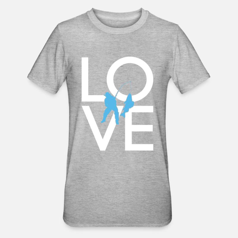 Pêche - T-shirt polycoton Unisexe - gris chiné