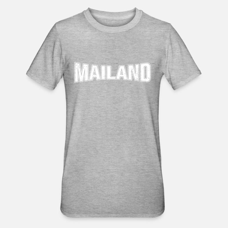 Mailand - Unisex Polycotton T-Shirt - Grau meliert