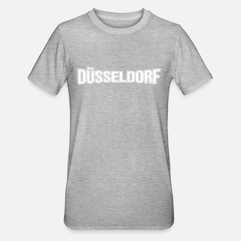 Dusseldorf - T-shirt polycoton Unisexe - gris chiné