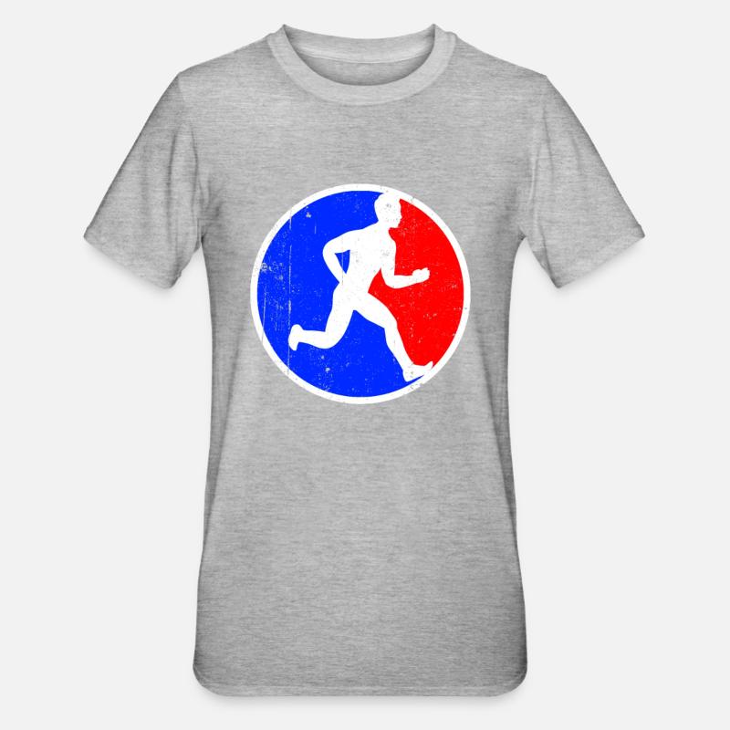 Jogging Logo - T-shirt polycoton Unisexe - gris chiné