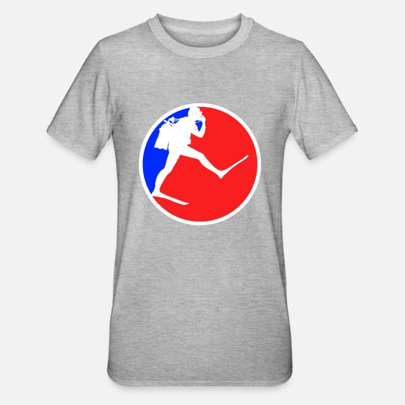 Logo de plongée - T-shirt polycoton Unisexe - gris chiné