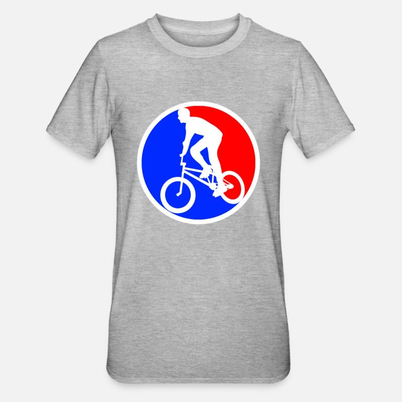 BMX Logo - T-shirt polycoton Unisexe - gris chiné