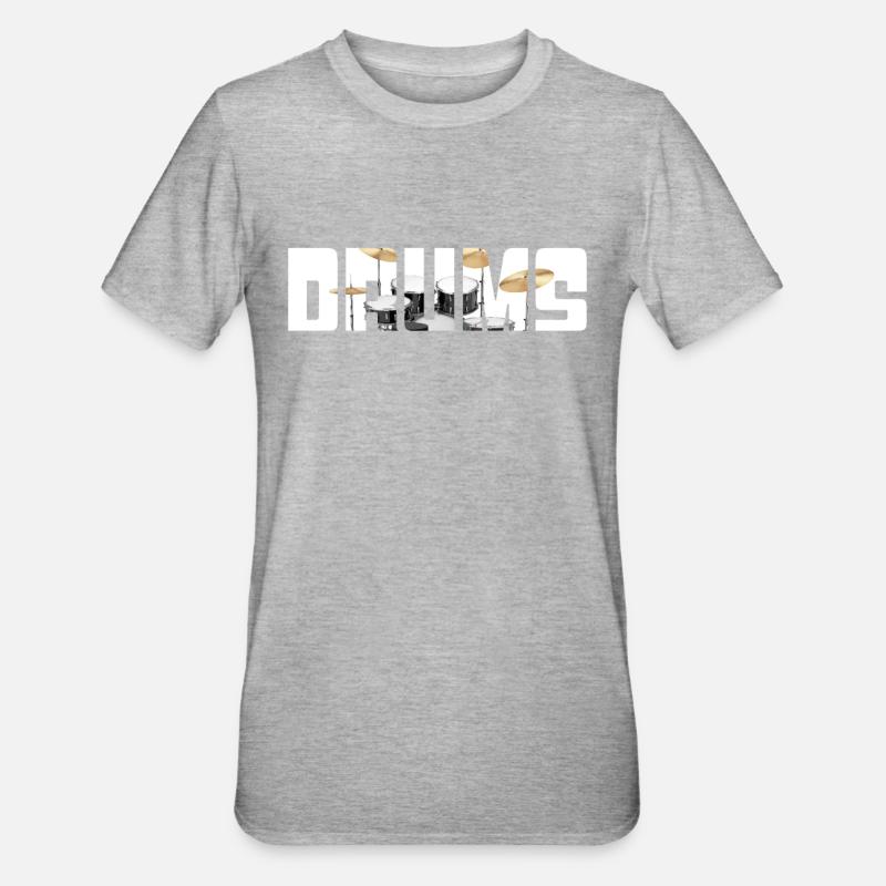 Percussion - T-shirt polycoton Unisexe - gris chiné
