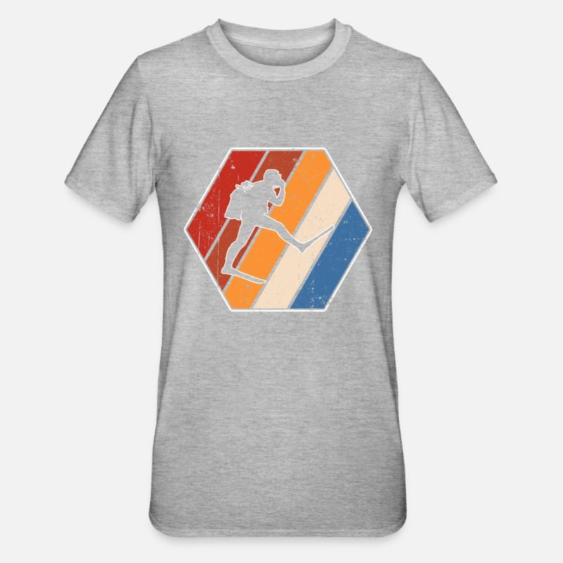 Plongée Rétro - T-shirt polycoton Unisexe - gris chiné