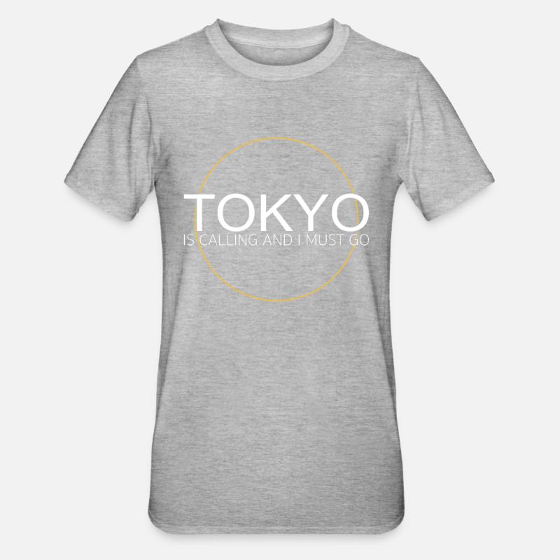 Citation de Tokyo - T-shirt polycoton Unisexe - gris chiné