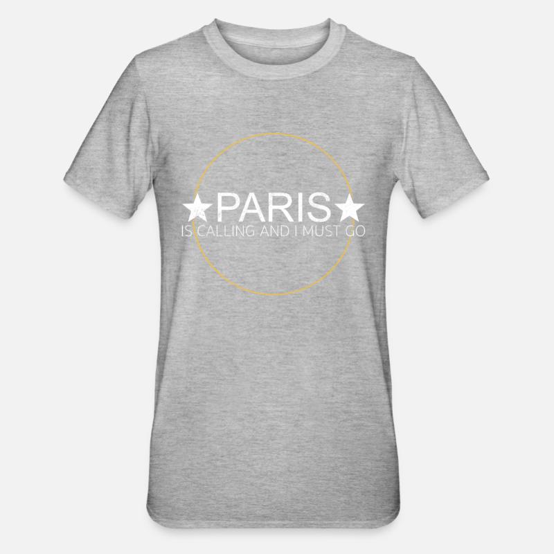 Citation Paris - T-shirt polycoton Unisexe - gris chiné