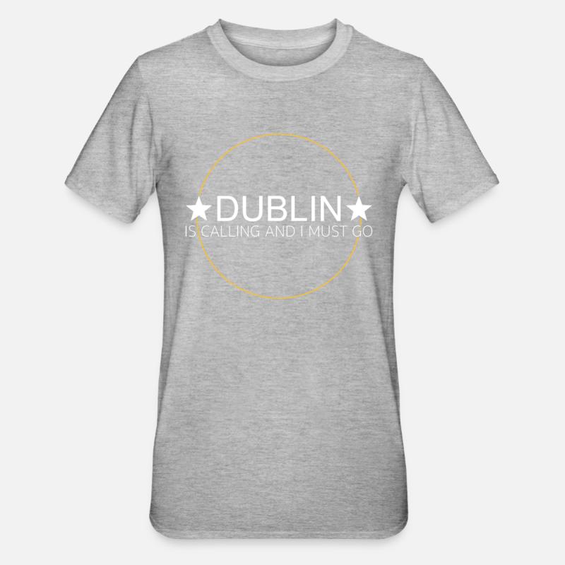 Dicton de Dublin - T-shirt polycoton Unisexe - gris chiné
