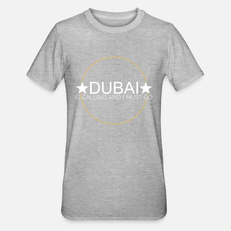 Dubaï Citation - T-shirt polycoton Unisexe - gris chiné
