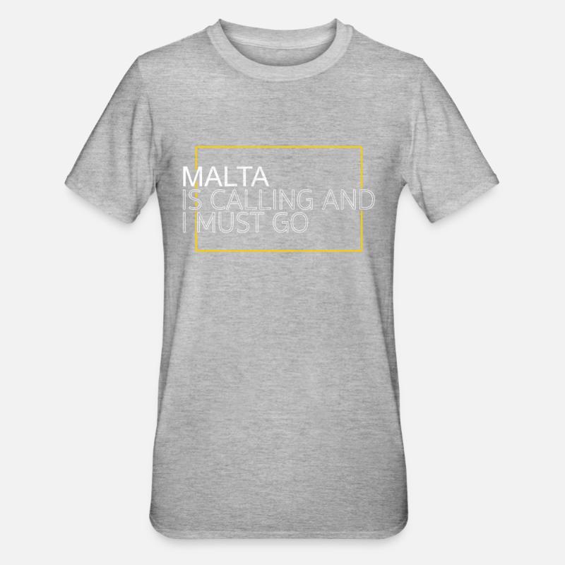 Malte Dicton - T-shirt polycoton Unisexe - gris chiné
