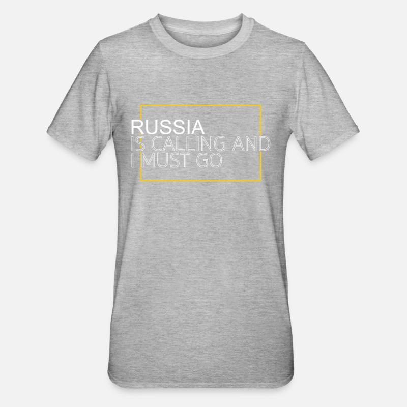 Citation Russie - T-shirt polycoton Unisexe - gris chiné
