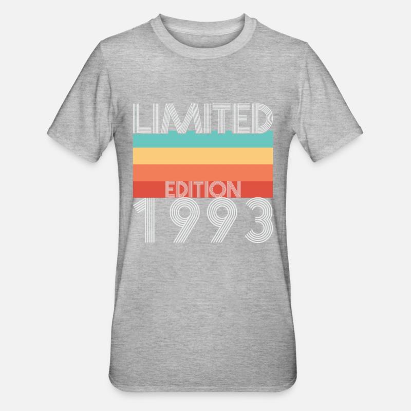 Edition Limitée Rétro 1993 - T-shirt polycoton Unisexe - gris chiné