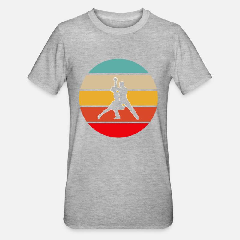 Danse Rétro - T-shirt polycoton Unisexe - gris chiné