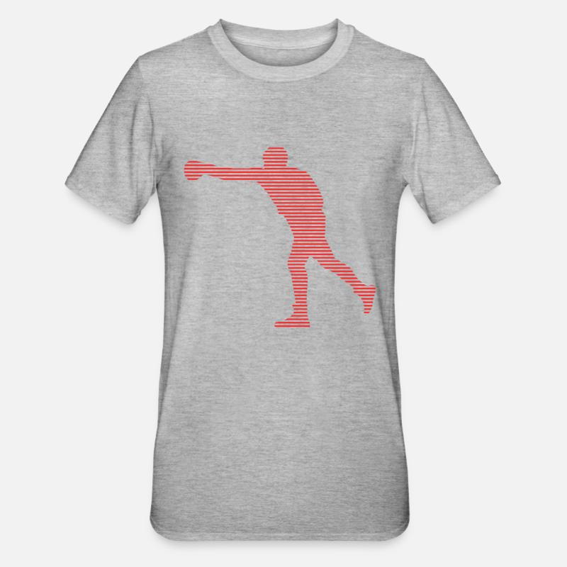 Boxe - T-shirt polycoton Unisexe - gris chiné