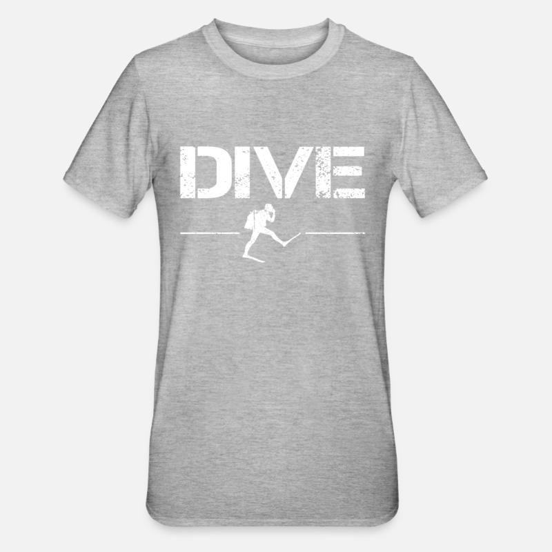 plonger - T-shirt polycoton Unisexe - gris chiné