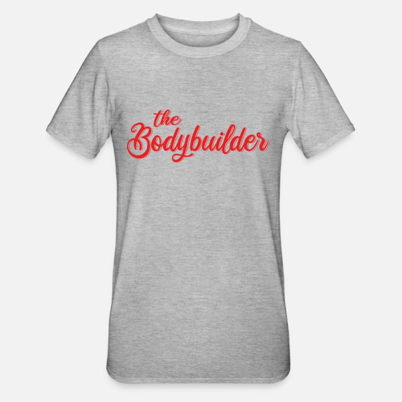 Le bodybuilder - T-shirt polycoton Unisexe - gris chiné