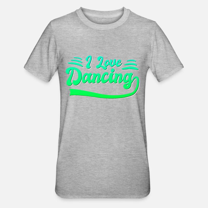 J’adore danser - T-shirt polycoton Unisexe - gris chiné